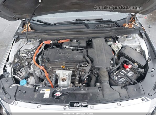 1HGCV3F98MA007589 2021 HONDA ACCORD HYBRID Серебряный Вид сзади