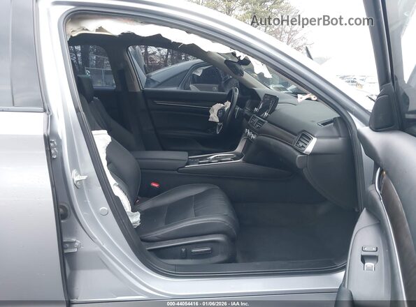 1HGCV3F98MA007589 2021 HONDA ACCORD HYBRID Серебряный Вид салона спереди