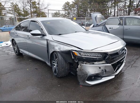 1HGCV3F98MA007589 2021 HONDA ACCORD HYBRID Серебряный Вид спереди