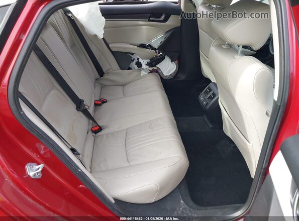 1HGCV3F98MA018432 2021 HONDA ACCORD HYBRID Red Widok naklejki z numerem VIN