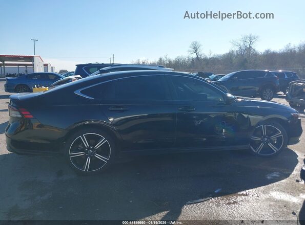 1HGCY2F51PA008294 2023 HONDA ACCORD HYBRID Черный Вид задней части салона