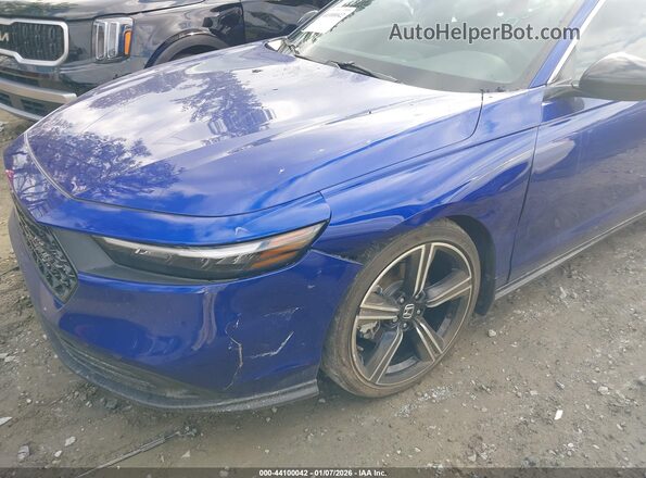 1HGCY2F52PA045256 2023 HONDA ACCORD HYBRID Синий Вид спереди