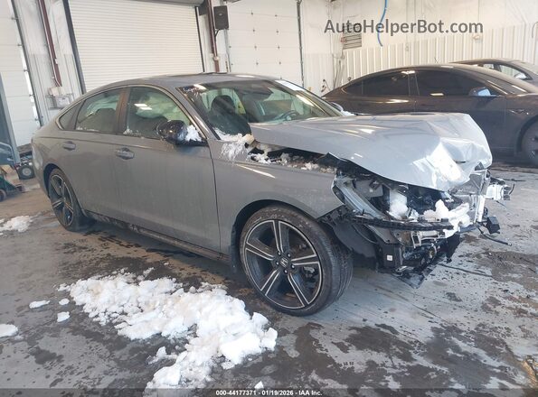 1HGCY2F54RA092324 2024 HONDA ACCORD HYBRID Gray Սալոնի հետևի տեսք