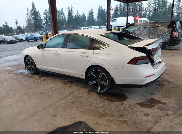 1HGCY2F56PA060780 2023 HONDA ACCORD HYBRID Белый Задняя левая четверть