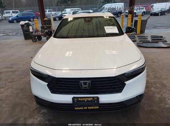 1HGCY2F56PA060780 2023 HONDA ACCORD HYBRID Белый Вид щитка приборов