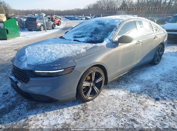 1HGCY2F56RA021920 2024 HONDA ACCORD HYBRID Pewter Передняя левая четверть