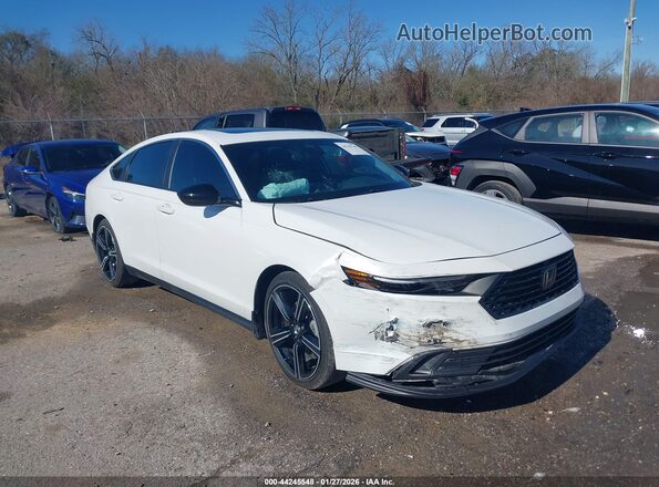1HGCY2F57SA023293 2025 HONDA ACCORD HYBRID Белый Передняя правая четверть