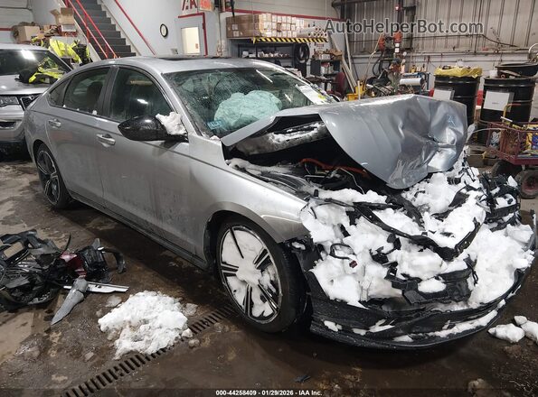 1HGCY2F58PA022094 2023 HONDA ACCORD HYBRID Серебряный Передняя правая четверть