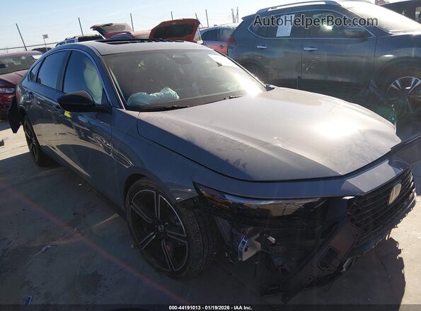 1HGCY2F58SA031399 2025 HONDA ACCORD HYBRID Light Blue Передняя правая четверть