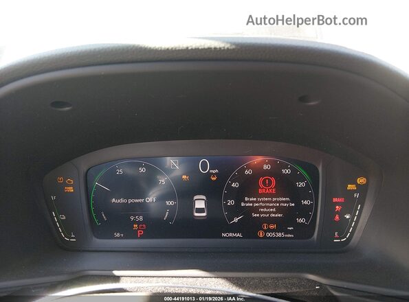 1HGCY2F58SA031399 2025 HONDA ACCORD HYBRID Light Blue Вид задних сидений
