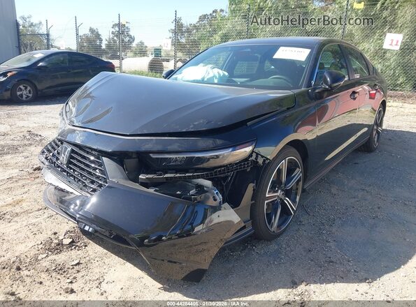 1HGCY2F58SA091778 2025 HONDA ACCORD HYBRID Черный Передняя левая четверть