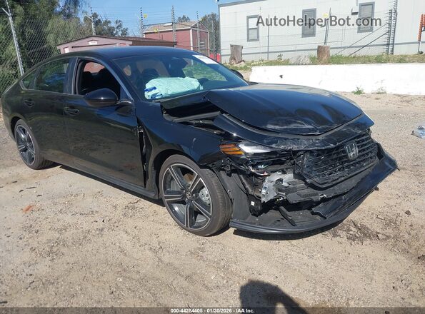 1HGCY2F58SA091778 2025 HONDA ACCORD HYBRID Черный Передняя правая четверть