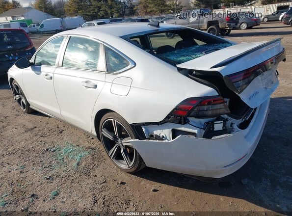 1HGCY2F59PA022492 2023 HONDA ACCORD HYBRID Белый Задняя левая четверть