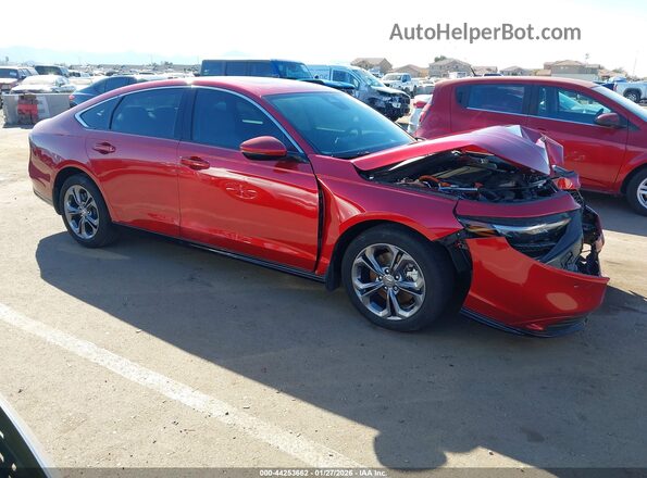 1HGCY2F60RA090577 2024 HONDA ACCORD HYBRID Красный Передняя правая четверть