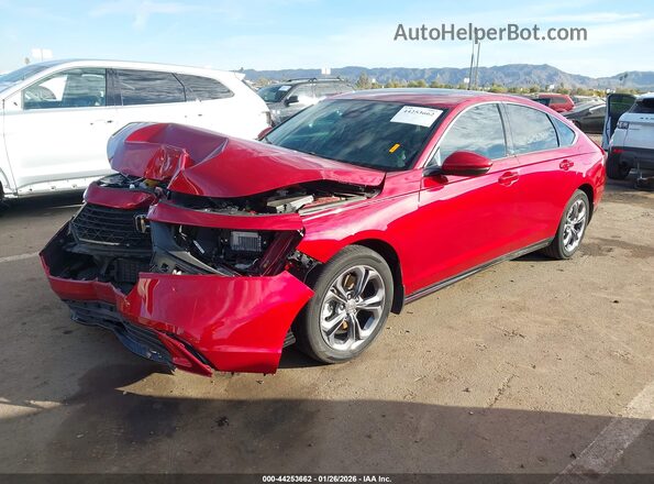1HGCY2F60RA090577 2024 HONDA ACCORD HYBRID Красный Передняя левая четверть