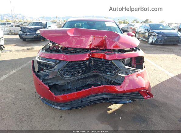 1HGCY2F60RA090577 2024 HONDA ACCORD HYBRID Красный Вид спереди