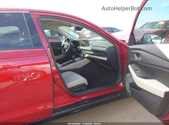 1HGCY2F60RA090577 2024 HONDA ACCORD HYBRID Красный Вид салона спереди