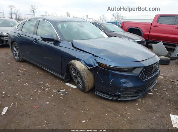 1HGCY2F61SA049588 2025 HONDA ACCORD HYBRID Синий Передняя правая четверть