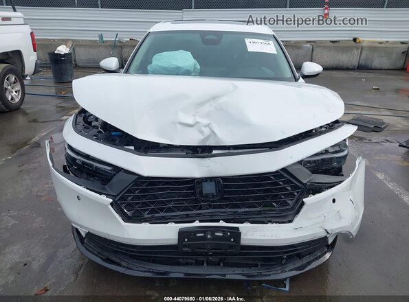 1HGCY2F64RA080487 2024 HONDA ACCORD HYBRID Белый Вид щитка приборов