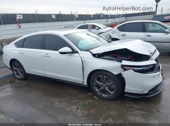 1HGCY2F64RA080487 2024 HONDA ACCORD HYBRID Белый Вид задней части салона