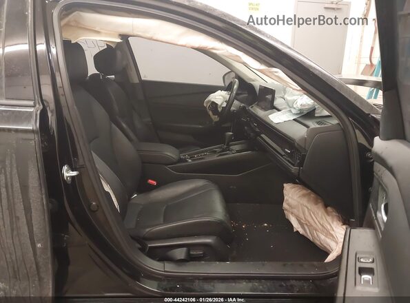 1HGCY2F65PA008176 2023 HONDA ACCORD HYBRID Черный Вид салона спереди