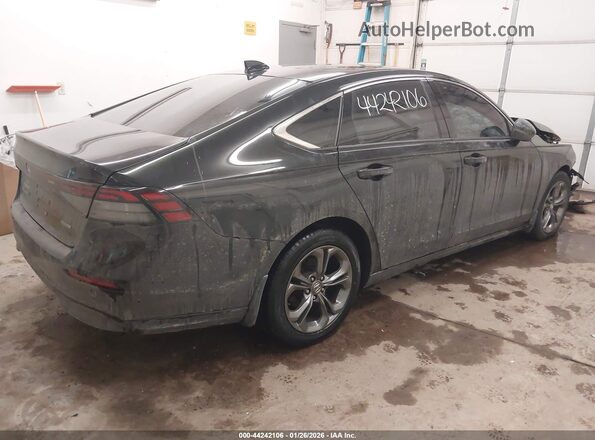 1HGCY2F65PA008176 2023 HONDA ACCORD HYBRID Черный Задняя правая четверть