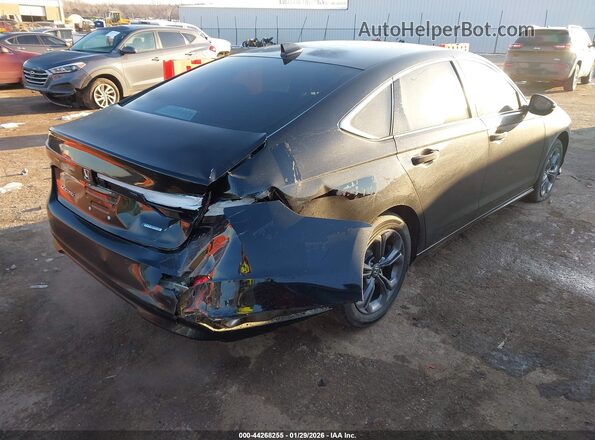 1HGCY2F6XSA088924 2025 HONDA ACCORD HYBRID Черный Задняя правая четверть