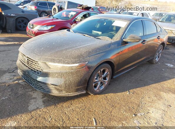 1HGCY2F6XSA088924 2025 HONDA ACCORD HYBRID Черный Передняя левая четверть