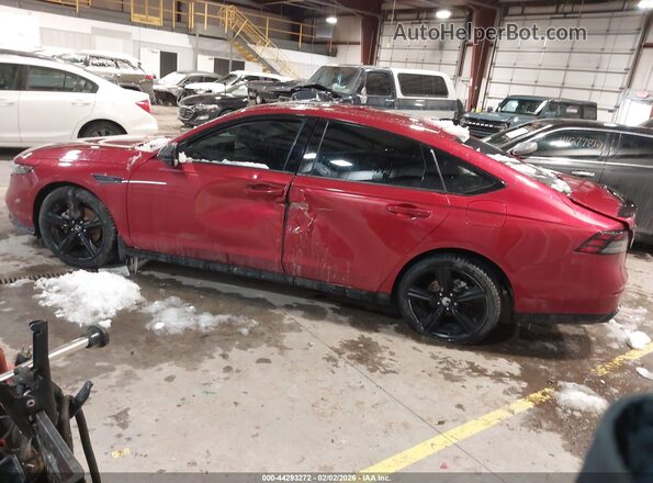 1HGCY2F71PA002075 2023 HONDA ACCORD HYBRID Красный Задняя левая четверть