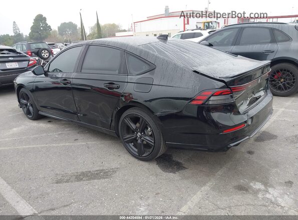 1HGCY2F72RA083901 2024 HONDA ACCORD HYBRID Черный Задняя левая четверть
