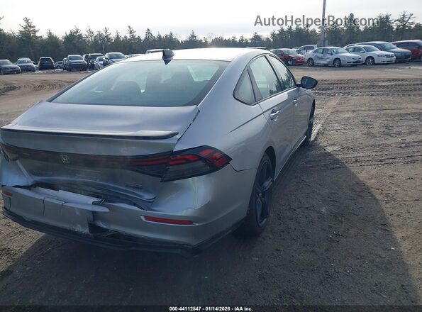 1HGCY2F75PA026055 2023 HONDA ACCORD HYBRID Серебряный Задняя правая четверть