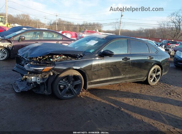 1HGCY2F77PA039986 2023 HONDA ACCORD HYBRID Черный Панорамный вид салона 360°