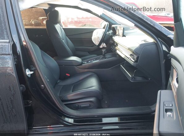 1HGCY2F77PA039986 2023 HONDA ACCORD HYBRID Черный Вид салона спереди