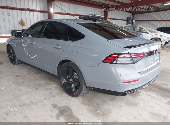 1HGCY2F79SA052943 2025 HONDA ACCORD HYBRID Gray Trasero izquierdo