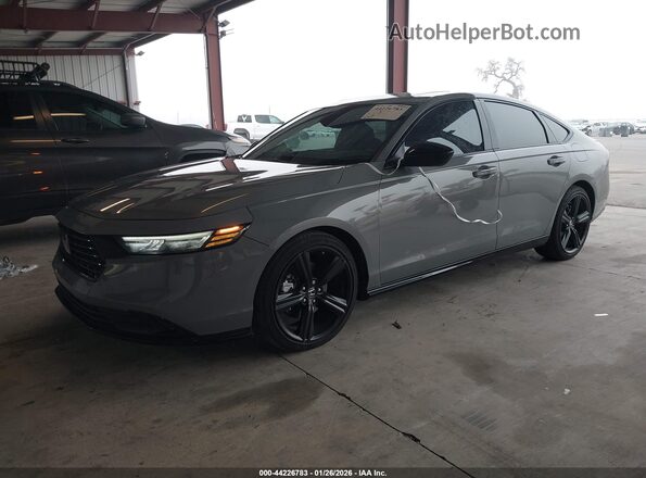 1HGCY2F79SA052943 2025 HONDA ACCORD HYBRID Gray Vista tres cuartos delantera izquierda
