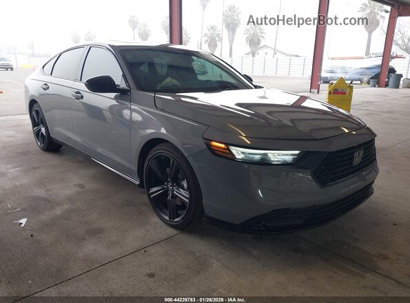 1HGCY2F79SA052943 2025 HONDA ACCORD HYBRID Gray Delantero derecho