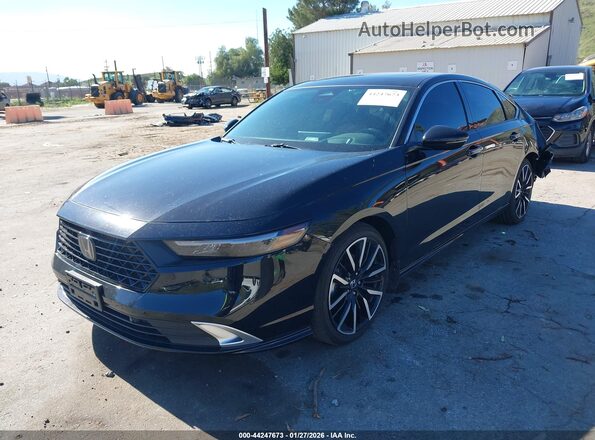 1HGCY2F81SA025499 2025 HONDA ACCORD HYBRID Черный Передняя левая четверть