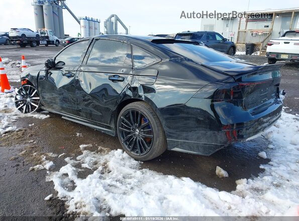 1HGCY2F82RA030138 2024 HONDA ACCORD HYBRID Черный Задняя левая четверть