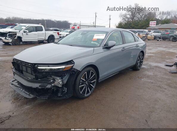 1HGCY2F83SA084554 2025 HONDA ACCORD HYBRID Серый Передняя левая четверть