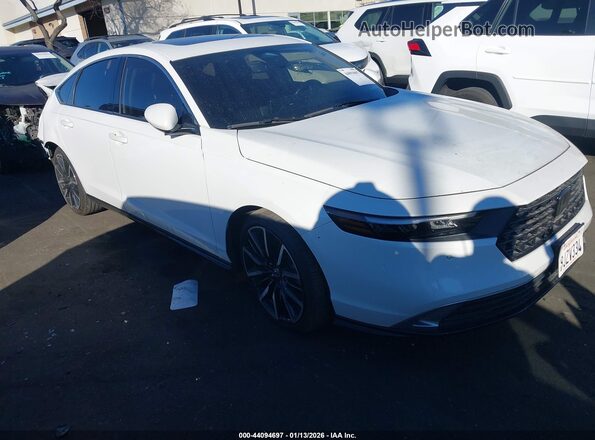 1HGCY2F87RA025162 2024 HONDA ACCORD HYBRID Белый Передняя правая четверть