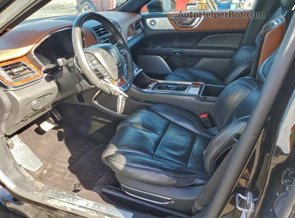 1LN6L9AP0H5602859 2017 LINCOLN CONTINENTA Черный Вид салона спереди