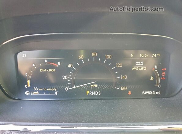 1LN6L9PK2L5608604 2020 LINCOLN CONTINENTA Угольный Вид щитка приборов
