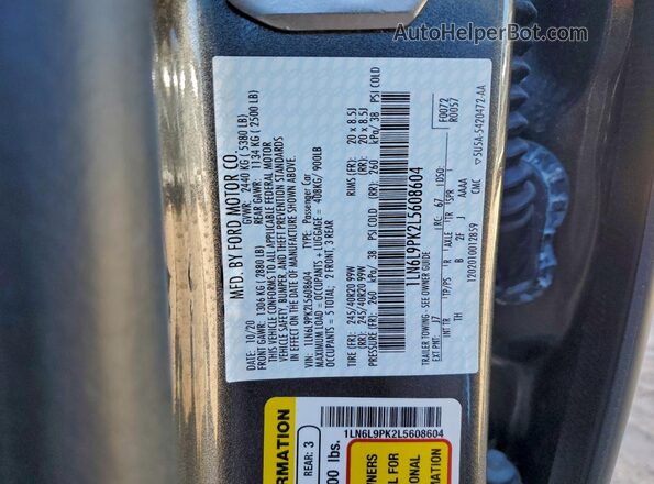 1LN6L9PK2L5608604 2020 LINCOLN CONTINENTA Угольный Вид подкапотного пространства
