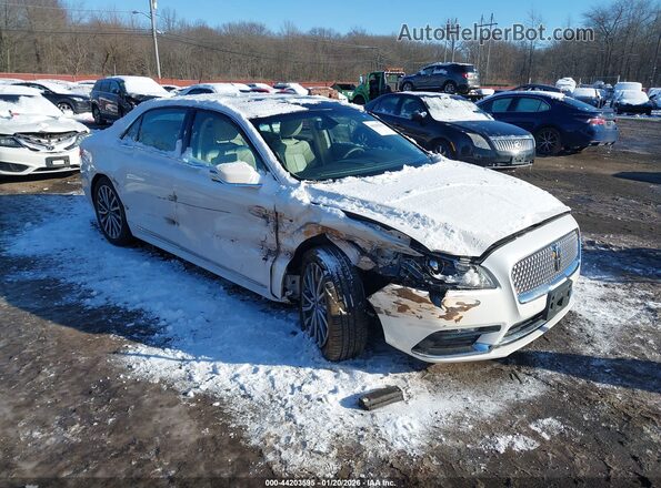 1LN6L9TP7H5614262 2017 LINCOLN CONTINENTA Белый Вид спереди