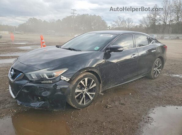 1N4AA6AP3JC393451 2018 NISSAN MAXIMA Черный Передняя левая четверть