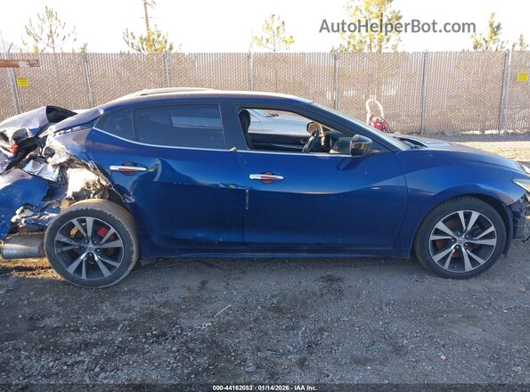1N4AA6AP5GC384906 2016 NISSAN MAXIMA Blue უკანა სალონის ხედი