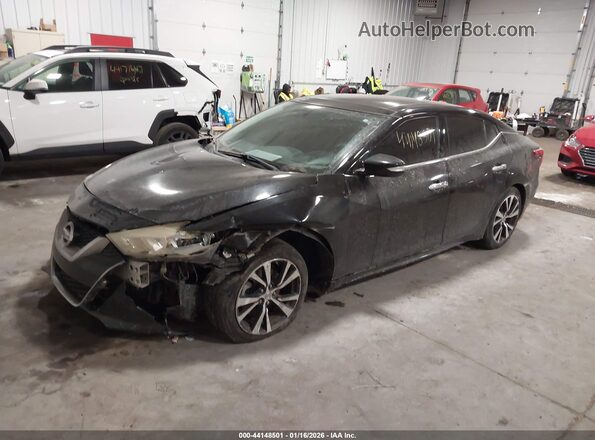 1N4AA6AP5JC390566 2018 NISSAN MAXIMA Черный Передняя левая четверть