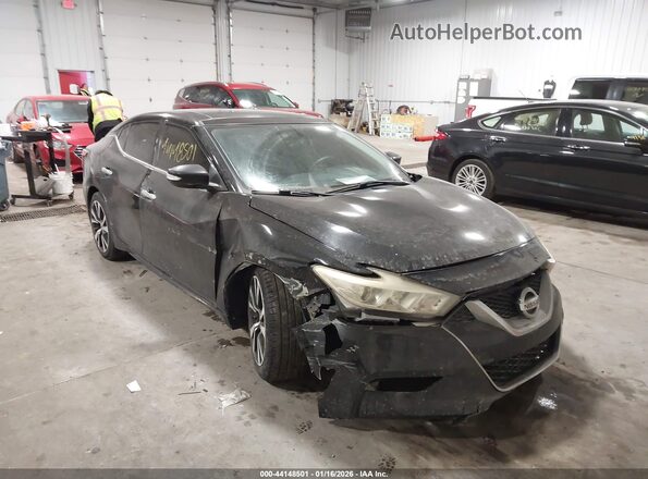 1N4AA6AP5JC390566 2018 NISSAN MAXIMA Черный Вид спереди