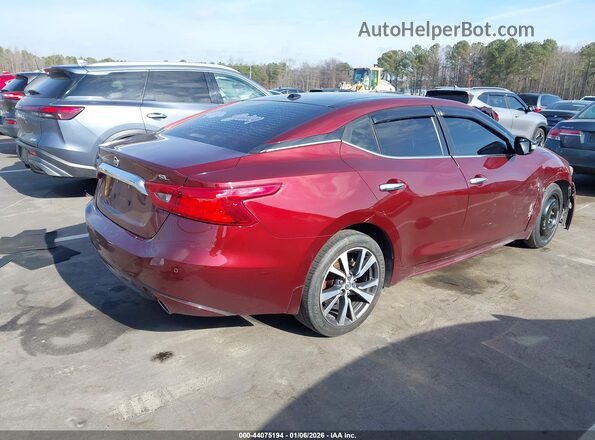 1N4AA6AP6GC413863 2016 NISSAN MAXIMA Burgundy Tył prawy