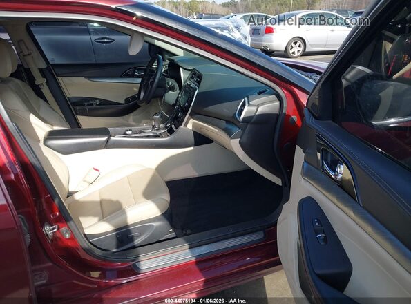 1N4AA6AP6GC413863 2016 NISSAN MAXIMA Burgundy Widok wnętrza z przodu